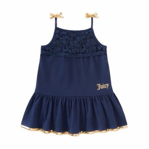 Juicy Couture Dress Blue/ Gold strip Girls 12